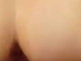 gorgeous slutgirl taking big white cock from behind