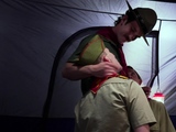 ScoutBoys DILF scoutmaster seduces and barebacks two scouts