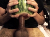 Asian Man Fucks a Watermelon