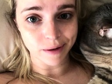 Blonde moist teen peach solo session