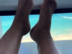 Maitresse Madelines solo foot fetish POV